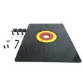 Big Horn 9-Inch x 12-Inch Router Table Insert Plate w/ Guide Pin & Snap Rings 18101